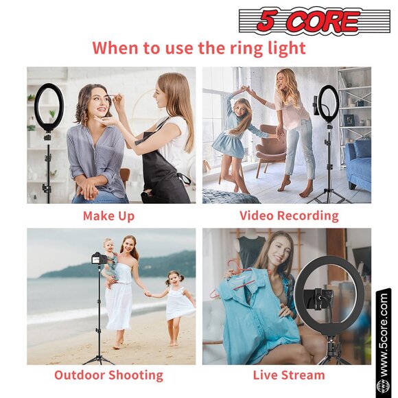 12Inch LED Ring Light Adjustable Stand Phone Holder RL 12 - Picture 7 of 14